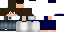 Minecraft skin texture, 64x32 legacy pixels