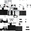 Gray white Minecraft skin texture, 64x64 pixels