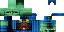 Minecraft skin texture, 64x32 legacy pixels