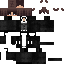 Slim Minecraft skin texture, 64x64 pixels
