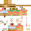 Minecraft skin texture, 64x64 pixels