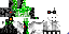 Minecraft skin texture, 64x32 legacy pixels