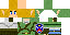 Minecraft skin texture, 64x32 legacy pixels