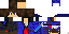 Minecraft skin texture, 64x32 legacy pixels