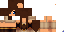 Minecraft skin texture, 64x32 legacy pixels