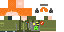 Minecraft skin texture, 64x32 legacy pixels
