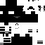 Black Minecraft skin texture, 64x64 pixels