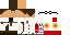 Minecraft skin texture, 64x32 legacy pixels