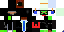 Minecraft skin texture, 64x32 legacy pixels