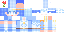 Minecraft skin texture, 64x32 legacy pixels
