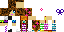Minecraft skin texture, 64x32 legacy pixels