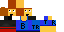 Minecraft skin texture, 64x32 legacy pixels
