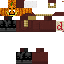 Red Minecraft skin texture, 64x64 pixels