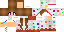 Minecraft skin texture, 64x32 legacy pixels