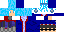 Minecraft skin texture, 64x32 legacy pixels