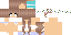 Minecraft skin texture, 64x32 legacy pixels