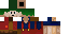 Minecraft skin texture, 64x32 legacy pixels