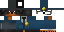 Minecraft skin texture, 64x32 legacy pixels