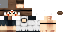 Minecraft skin texture, 64x32 legacy pixels