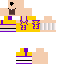Minecraft skin texture, 64x64 pixels