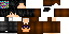 Minecraft skin texture, 64x32 legacy pixels