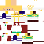 Minecraft skin texture, 64x64 pixels