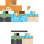 Minecraft skin texture, 64x64 pixels