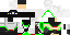 Minecraft skin texture, 64x32 legacy pixels