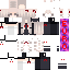 Minecraft skin texture, 64x64 pixels