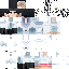 Blue Minecraft skin texture, 64x64 pixels