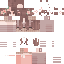 Red orange Minecraft skin texture, 64x64 pixels
