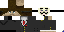 Minecraft skin texture, 64x32 legacy pixels
