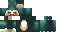 Minecraft skin texture, 64x32 legacy pixels