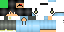Minecraft skin texture, 64x32 legacy pixels