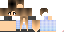 Minecraft skin texture, 64x32 legacy pixels