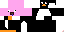 Minecraft skin texture, 64x32 legacy pixels