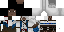 Minecraft skin texture, 64x32 legacy pixels