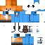 Minecraft skin texture, 64x64 pixels