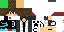 Minecraft skin texture, 64x32 legacy pixels
