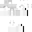 White Minecraft skin texture, 64x64 pixels