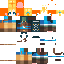 Minecraft skin texture, 64x64 pixels