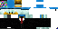 Minecraft skin texture, 64x32 legacy pixels