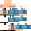 Minecraft skin texture, 64x64 pixels