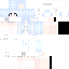 Blue Minecraft skin texture, 64x64 pixels