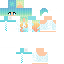 Minecraft skin texture, 64x64 pixels