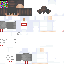 Minecraft skin texture, 64x64 pixels