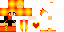 Minecraft skin texture, 64x32 legacy pixels