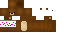 Minecraft skin texture, 64x32 legacy pixels