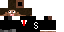 Minecraft skin texture, 64x32 legacy pixels