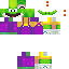 Minecraft skin texture, 64x64 pixels